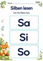 Vorschau - Arbeitsblätter - Silben lesen Klasse 1 – Lesegarten | Deutsch Klasse 1 | 10 Arbeitsblätter als PDF - Seite 2
