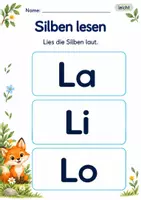 Vorschau - Arbeitsblätter - Silben lesen Klasse 1 – Lesegarten | Deutsch Klasse 1 | 10 Arbeitsblätter als PDF - Seite 3