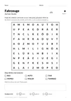 Vorschau - Arbeitsblätter - Fahrzeuge-Suchsel Klasse 1–2 mit Werkstatt - Seite 2