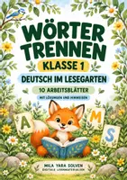 Vorschau - Arbeitsblätter - Wörter trennen Klasse 1 – Lesegarten | Deutsch Klasse 1 | 10 Arbeitsblätter als PDF - Deckblatt