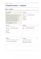 Vista previa - Tarjetas / Manipulativos - Tarjetas de gramática (1 de 2) – Paquete de inglés 2º ESO - página 1