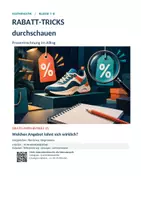 Vorschau - Unterrichtsreihen - Rabatt-Tricks durchschauen | Prozentrechnung Klasse 7/8 | Gratis-Mini-Bundle 01
Mit Differenzierung, Lösungen und Lehrerhinweisen - Deckblatt