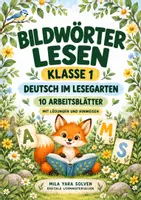 Vorschau - Arbeitsblätter - Bildwörter lesen Klasse 1 – Lesegarten | Deutsch Klasse 1 | 10 Arbeitsblätter als PDF - Deckblatt