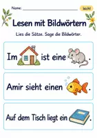 Vorschau - Arbeitsblätter - Bildwörter lesen Klasse 1 – Lesegarten | Deutsch Klasse 1 | 10 Arbeitsblätter als PDF - Seite 2