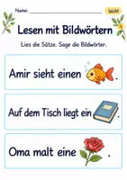 Vorschau - Arbeitsblätter - Bildwörter lesen Klasse 1 – Lesegarten | Deutsch Klasse 1 | 10 Arbeitsblätter als PDF - Seite 3
