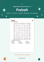 Vorschau - Arbeitsblätter - Freizeit-Suchsel Klasse 1–2 mit Werkstatt - Deckblatt