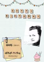 Vorschau - Mal- und Bastelvorlagen - Geburtstagskalender Fotokalender Happy Birthday Sekundarstufe - Deckblatt