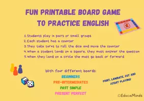 Vista previa - Juegos / Gamificación - Juego para practicar inglés: speaking, reading and grammar - página 1