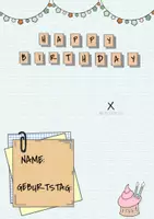 Vorschau - Mal- und Bastelvorlagen - Geburtstagskalender Fotokalender Happy Birthday Sekundarstufe - Seite 3