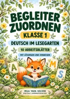 Vorschau - Arbeitsblätter - Begleiter zuordnen Klasse 1 – Lesegarten | Deutsch Klasse 1 | 10 Arbeitsblätter als PDF - Deckblatt