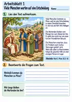 Vorschau - Arbeitsblätter - Jitro gibt Mose guten Rat | Religion Klasse 4 Arbeitsblätter | Evangelische Religionslehre | 10 Arbeitsblätter als PDF - Seite 1