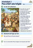 Vorschau - Arbeitsblätter - Jitro gibt Mose guten Rat | Religion Klasse 4 Arbeitsblätter | Evangelische Religionslehre | 10 Arbeitsblätter als PDF - Seite 2