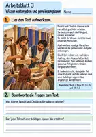 Vorschau - Arbeitsblätter - Bezalel baut das heilige Zelt | Religion Klasse 4 Arbeitsblätter | Evangelische Religionslehre | 10 Arbeitsblätter als PDF - Seite 3