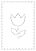 Vorschau - Fördermaterial/Inklusion - Tupfbilder Frühling Tupfen mit Wattestäbchen Fördermaterial Feinmotorik - Seite 1
