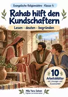Vorschau - Arbeitsblätter - Rahab hilft den Kundschaftern | Religion Klasse 4 Arbeitsblätter | Evangelische Religionslehre | 10 Arbeitsblätter als PDF - Deckblatt