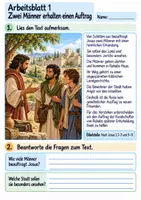 Vorschau - Arbeitsblätter - Rahab hilft den Kundschaftern | Religion Klasse 4 Arbeitsblätter | Evangelische Religionslehre | 10 Arbeitsblätter als PDF - Seite 1
