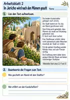 Vorschau - Arbeitsblätter - Rahab hilft den Kundschaftern | Religion Klasse 4 Arbeitsblätter | Evangelische Religionslehre | 10 Arbeitsblätter als PDF - Seite 2