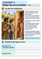 Vorschau - Arbeitsblätter - Rahab hilft den Kundschaftern | Religion Klasse 4 Arbeitsblätter | Evangelische Religionslehre | 10 Arbeitsblätter als PDF - Seite 3
