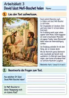 Vorschau - Arbeitsblätter - David lädt Mefi-Boschet ein | Religion Klasse 4 Arbeitsblätter | Evangelische Religionslehre | 10 Arbeitsblätter als PDF - Seite 3