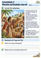 Vorschau - Arbeitsblätter - Die Königin von Saba besucht Salomo | Religion Klasse 4 Arbeitsblätter | Evangelische Religionslehre | 10 Arbeitsblätter als PDF - Seite 2