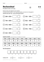 Vorschau - Arbeitsblätter - Rechenrätsel Zahlenraum 1000 Klasse 3 - Seite 3