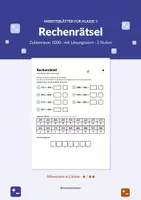 Vorschau - Arbeitsblätter - Rechenrätsel Zahlenraum 1000 Klasse 3 - Deckblatt