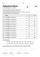 Vorschau - Arbeitsblätter - Teilbarkeitsregeln-Rätsel mit Lösungswort Klasse 5–6 - Seite 3