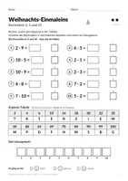 Vorschau - Arbeitsblätter - Weihnachts-Einmaleins-Rätsel mit Lösungswort Kl. 2–3 - Seite 3
