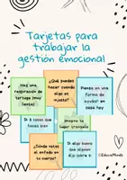 Vista previa - Juegos / Gamificación - Tarjetas para trabajar la gestión emocional - Portada