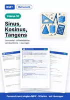Vorschau - Arbeitsblätter - Sinus, Kosinus, Tangens (Klasse 10) - Deckblatt