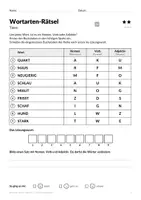 Vorschau - Arbeitsblätter - Wortarten-Rätsel Nomen Verben Adjektive Kl. 2–3 - Seite 3