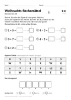 Vorschau - Arbeitsblätter - Weihnachts-Rechenrätsel Zahlenraum 20 Klasse 1 - Seite 3