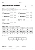 Vorschau - Arbeitsblätter - Weihnachts-Rechenrätsel Zahlenraum 1000 Klasse 3 - Seite 2