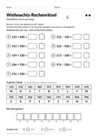 Vorschau - Arbeitsblätter - Weihnachts-Rechenrätsel Zahlenraum 1000 Klasse 3 - Seite 3