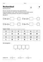 Vorschau - Arbeitsblätter - Rechenrätsel Zahlenraum 20 Klasse 1 - Seite 2