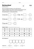 Vorschau - Arbeitsblätter - Rechenrätsel Zahlenraum 20 Klasse 1 - Seite 3