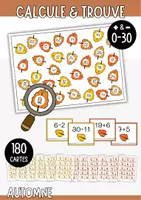 Aperçu - Jeux - Jeu de maths d’automne - additions et soustractions jusqu’à 30 - Page de couverture