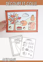 Aperçu - Matériel pour travaux manuels / dessin - Bricolage d’automne - créer un paysage à colorier et découper - Page de couverture