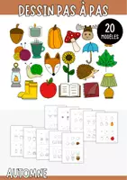Aperçu - Matériel pour travaux manuels / dessin - Apprendre à dessiner - 20 dessins d’automne étape par étape - Page de couverture