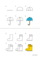 Aperçu - Matériel pour travaux manuels / dessin - Apprendre à dessiner - 20 dessins d’automne étape par étape - Page 2