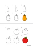 Aperçu - Matériel pour travaux manuels / dessin - Apprendre à dessiner - 20 dessins d’automne étape par étape - Page 3