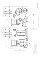 Aperçu - Matériel pour travaux manuels / dessin - Bricolage d’automne - 4 maisons en 3D à fabriquer - Page 2