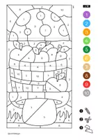 Aperçu - Feuilles d'exercices - Maths d’automne - 6 coloriages magiques à fabriquer - Page 3