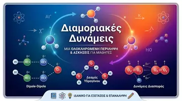 Προεπισκόπηση - Ήχος - Διαμοριακές Δυνάμεις (Χημεία Γ' Λυκείου) - Εξώφυλλο