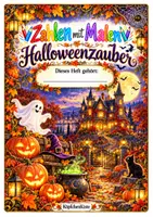 Vorschau - Arbeitsblätter - Zahlen mit Malen Halloween Halloweenzauber – Rechenbilder & Rechengeschichten Zahlenraum bis 100 - Seite 1