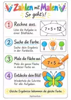 Vorschau - Arbeitsblätter - Zahlen mit Malen Halloween Halloweenzauber – Rechenbilder & Rechengeschichten Zahlenraum bis 100 - Seite 2