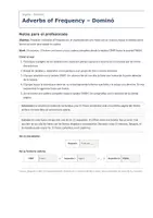 Vista previa - Juegos / Gamificación - Adverbs of Frequency – Dominó de inglés 1º ESO - página 1
