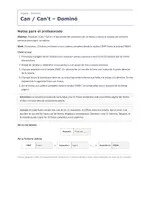 Vista previa - Juegos / Gamificación - Can / Can't – Dominó de inglés 1º ESO - página 1