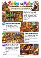 Vorschau - Arbeitsblätter - Zahlen mit Malen Halloween In der Hexenwerkstatt – Rechenbilder & Rechengeschichten Zahlenraum bis 100 - Seite 3