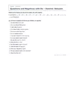 Vista previa - Juegos / Gamificación - Questions and Negatives with Do – Dominó de inglés 1º ESO - página 3